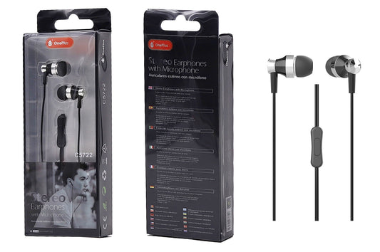 Stereo Earbuds w/Mic