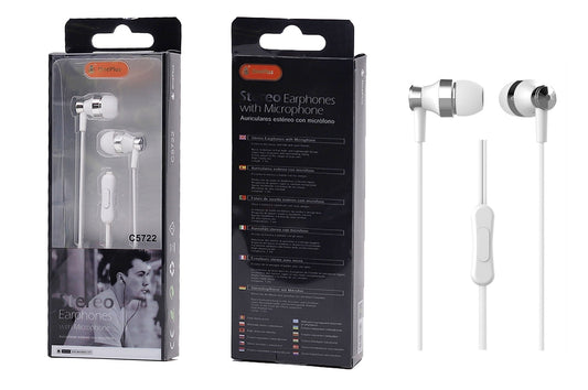 Stereo Earbuds w/Mic